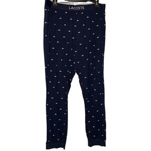 Lacoste men's blue pajama bottoms size large‎